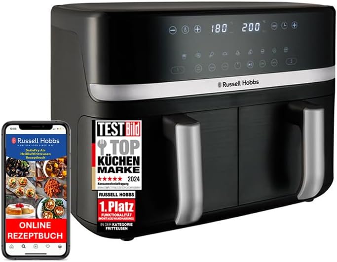 Russell Hobbs Heißluftfritteuse 2 Kammern 9L