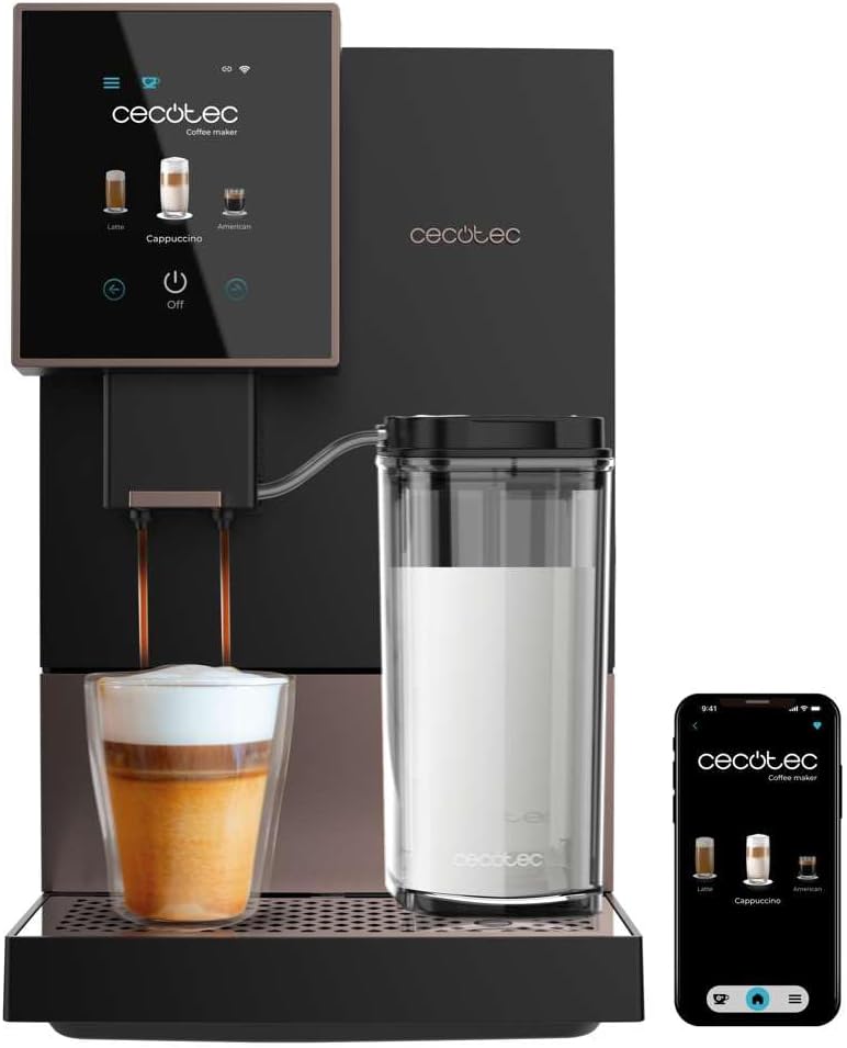 Cecotec Vollautomatische Kaffeemaschine Cremmaet Compactccino Black Rose