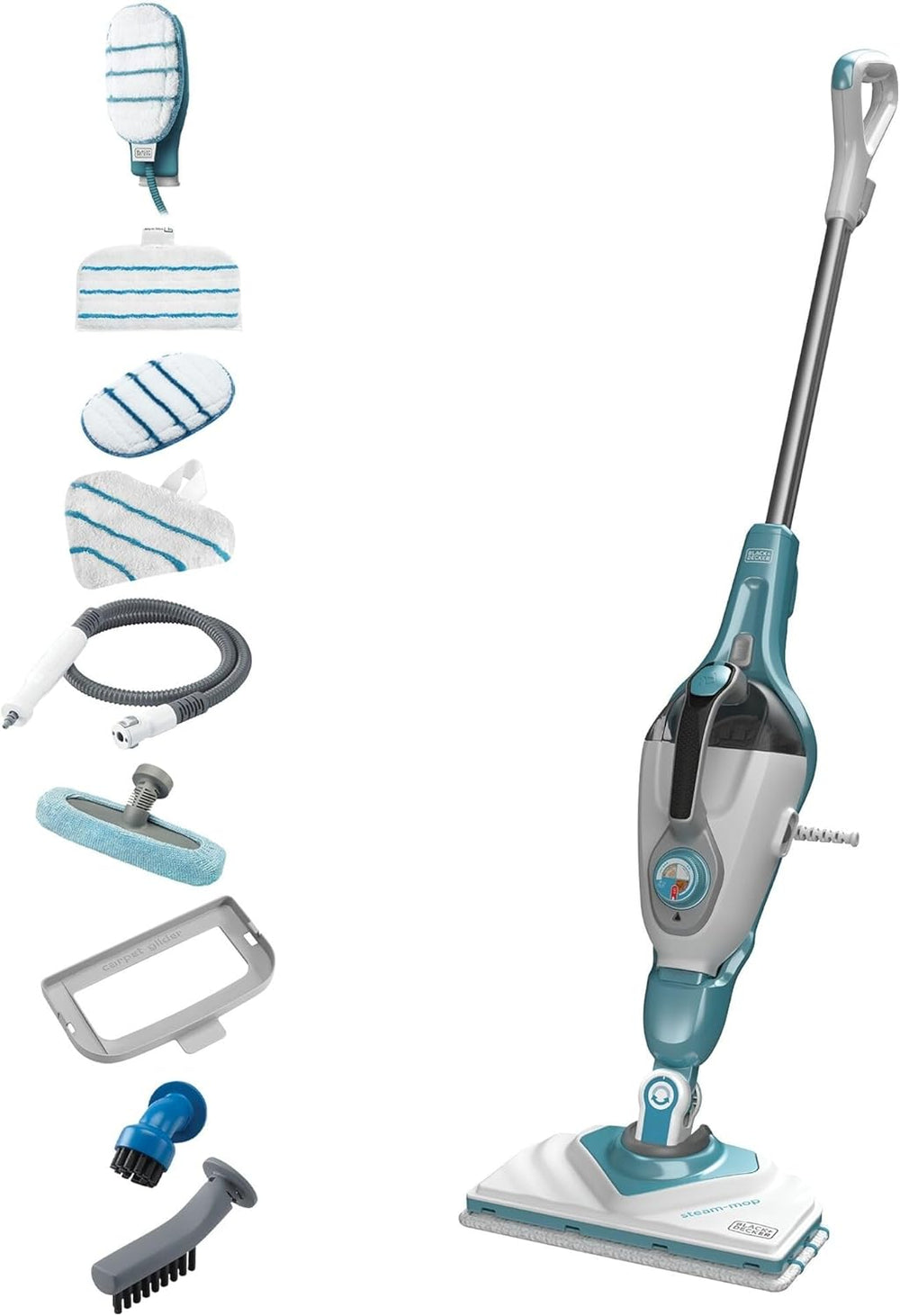 BLACK+DECKER 2-in-1-Dampfmopp