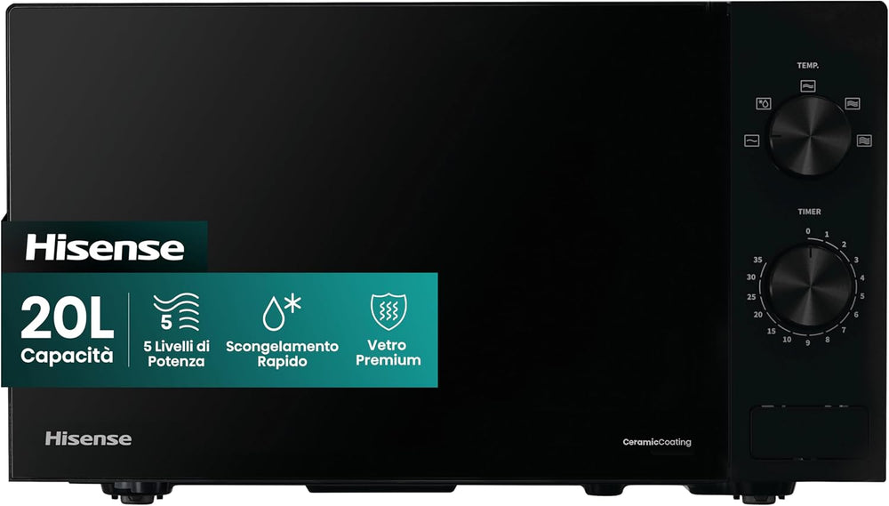 Hisense H20MOBP1, Mikrowelle, Fassungsvermögen 20 l