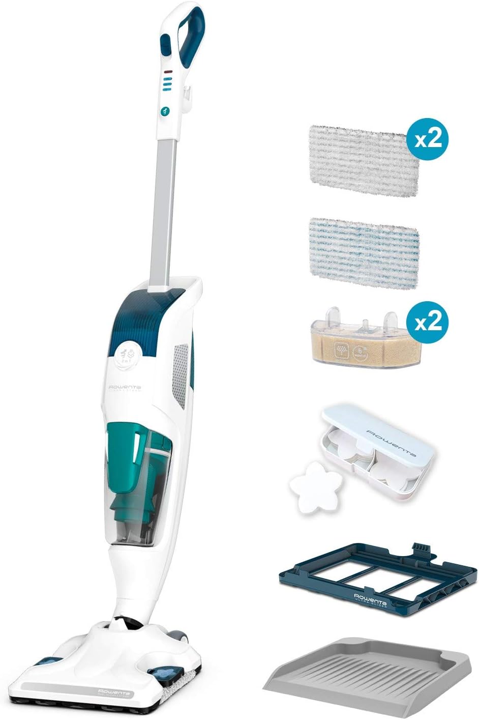 Rowenta RY7757WH, 2-in-1-Dampfreiniger