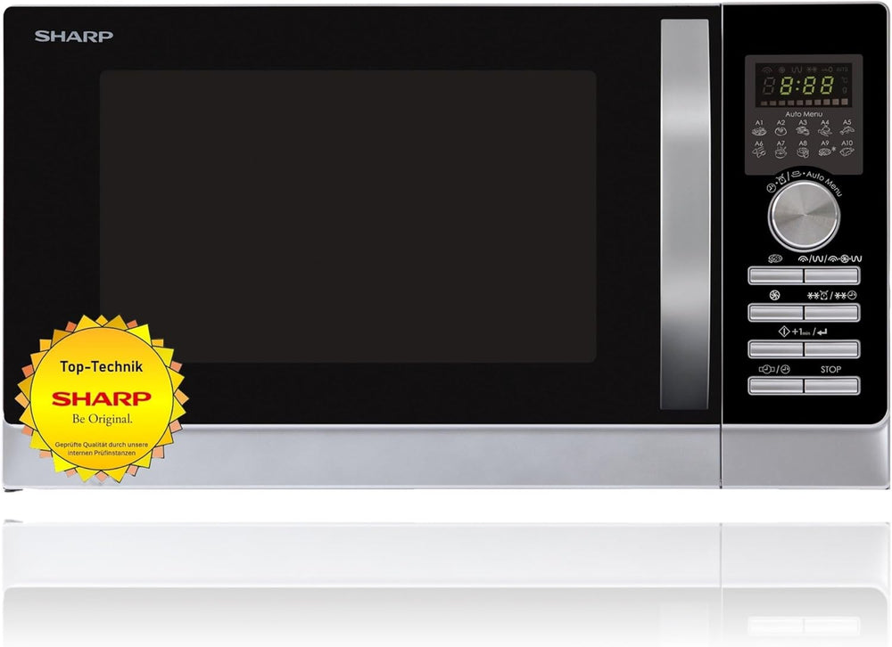 SHARP 843 INW Mikrowelle mit Grill & Heißluft – 25 L, 900 W