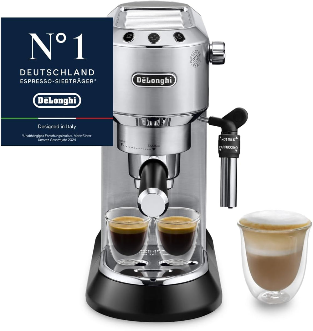 De'Longhi Dedica – Edelstahl-Pumpkaffeemaschine