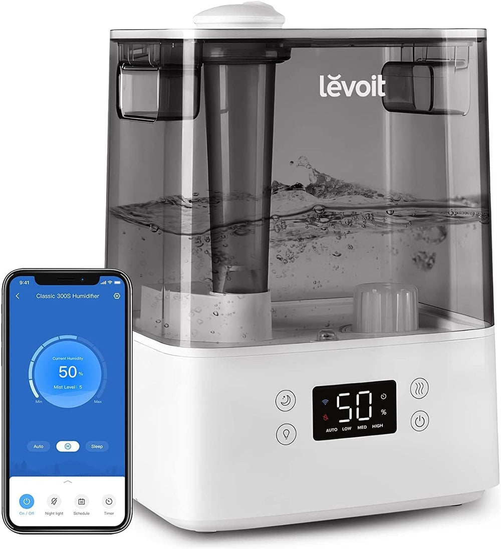 LEVOIT Intelligenter WLAN-Luftbefeuchter, 4,5 l, Top-Fill, 26 dB