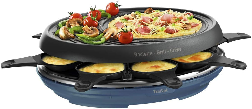 Tefal Raclette Colormania 3-in-1-Gerät für Raclette, Grill