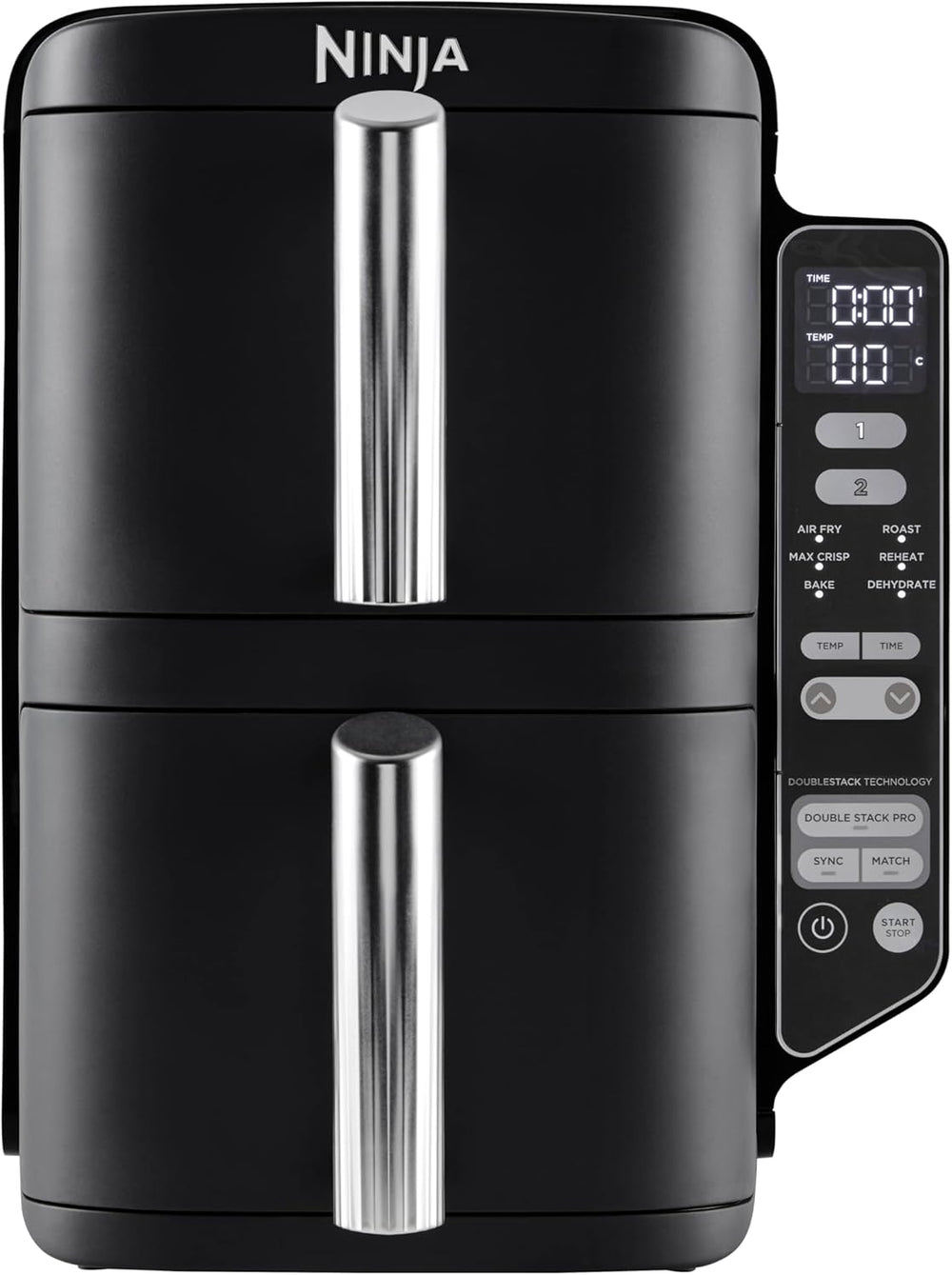 Ninja Double Stack Heißluftfritteuse, 7,6L Digitale Air fryer