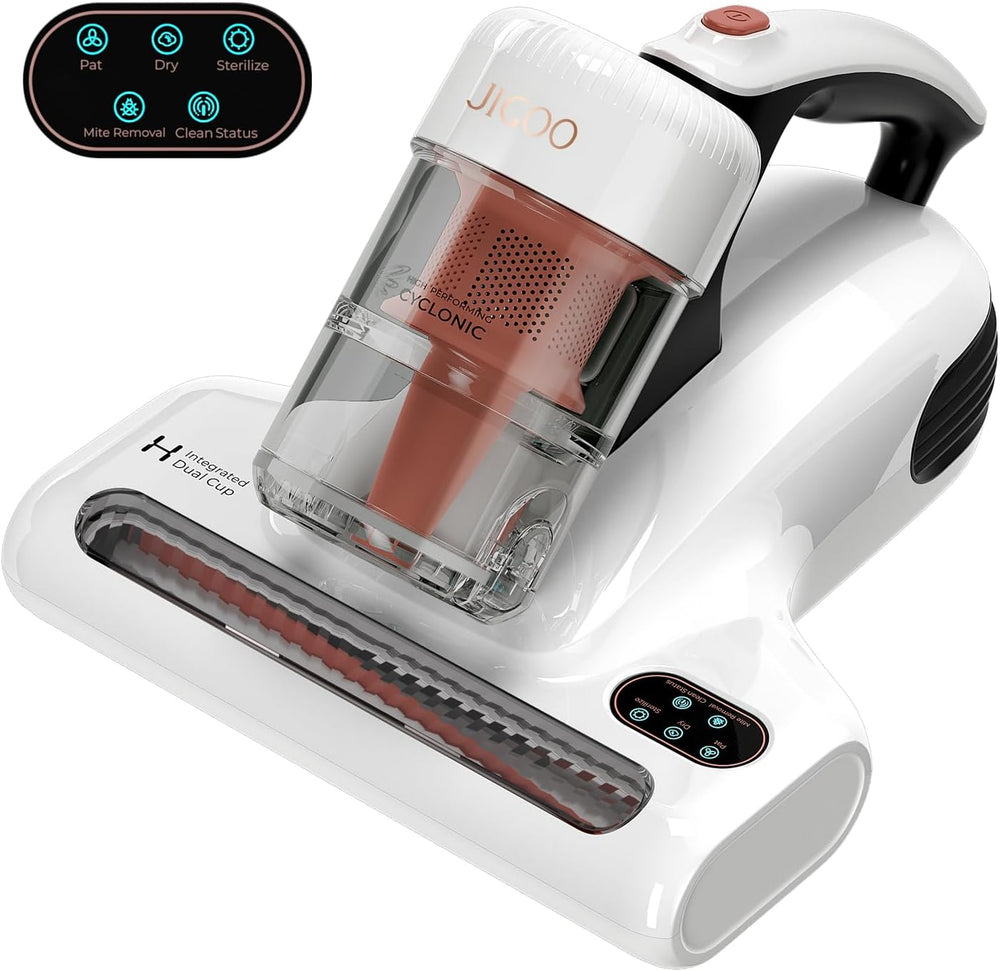 JIGOO J200 Milbensauger für matratzen mit LED-Anzeige, 500W