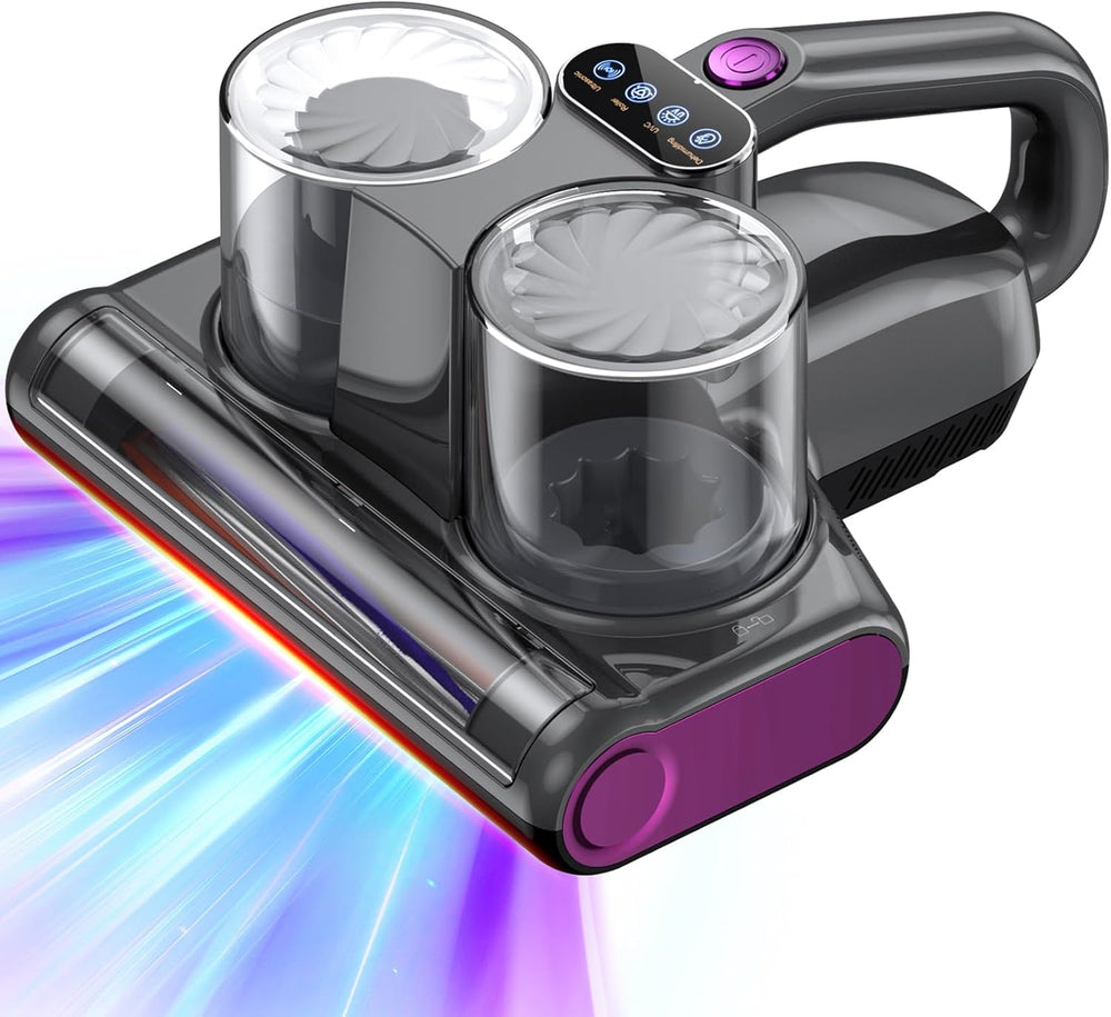 Matratzenstaubsauger mit UV-C-Licht, 16 kPa Saugkraft, Heizfunktion und Ultraschall-HEPA-Filter