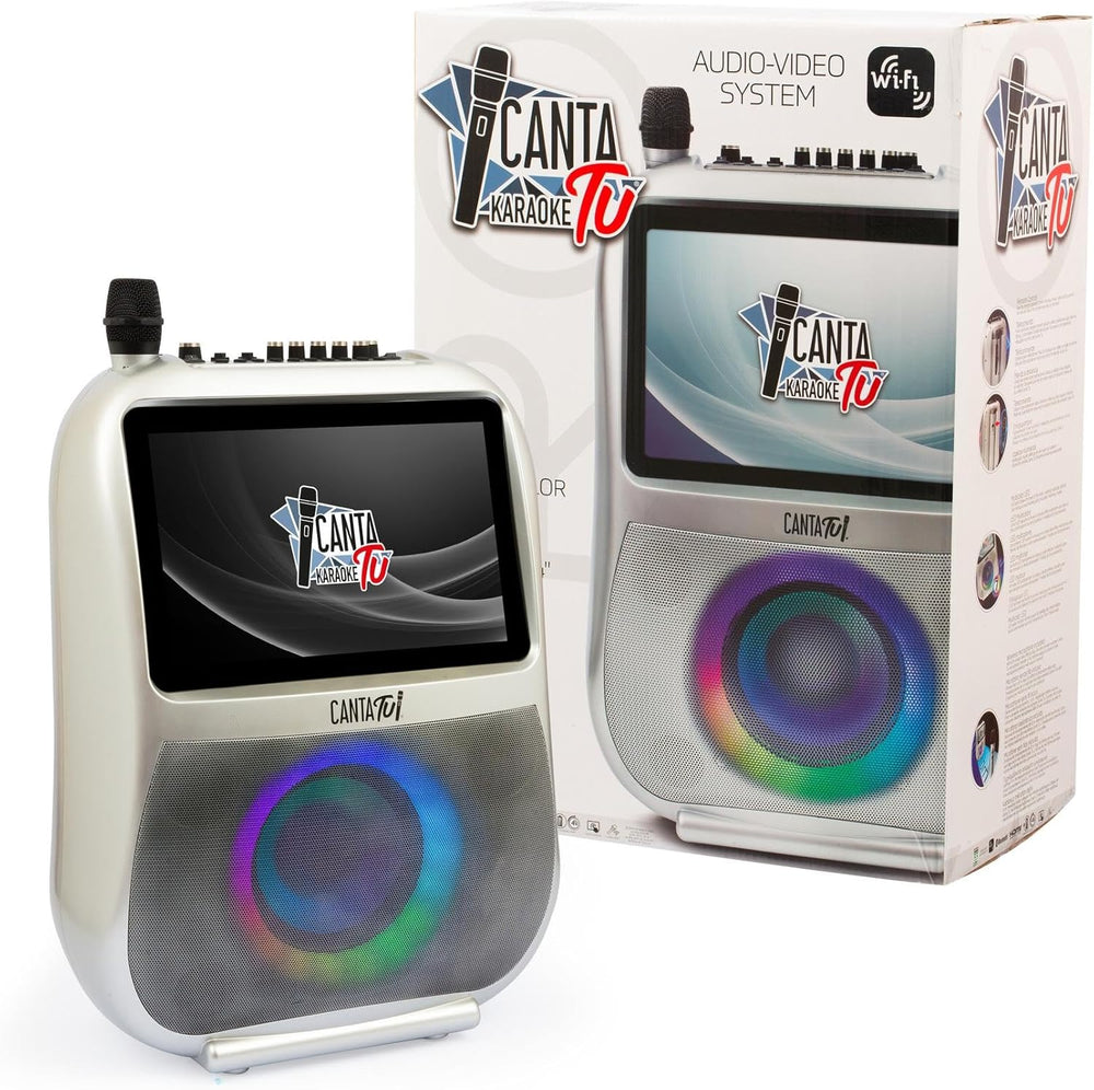 Canta Tu Karaoke PRO 2023 Professionelle Karaokeanlage mit drahtlosem Mikrofon
