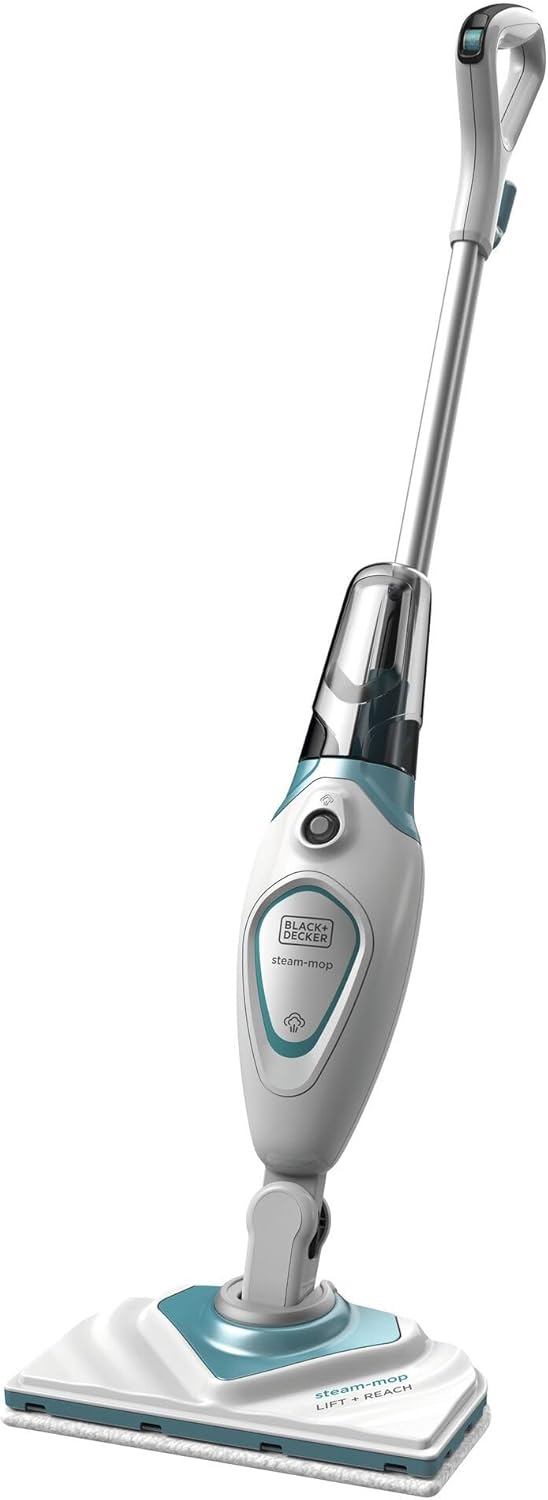 BLACK+DECKER, STEAM-MOP Dampfschrubber mit Lift&Reach Dreieckiger Mini-Kopf, 1600 W