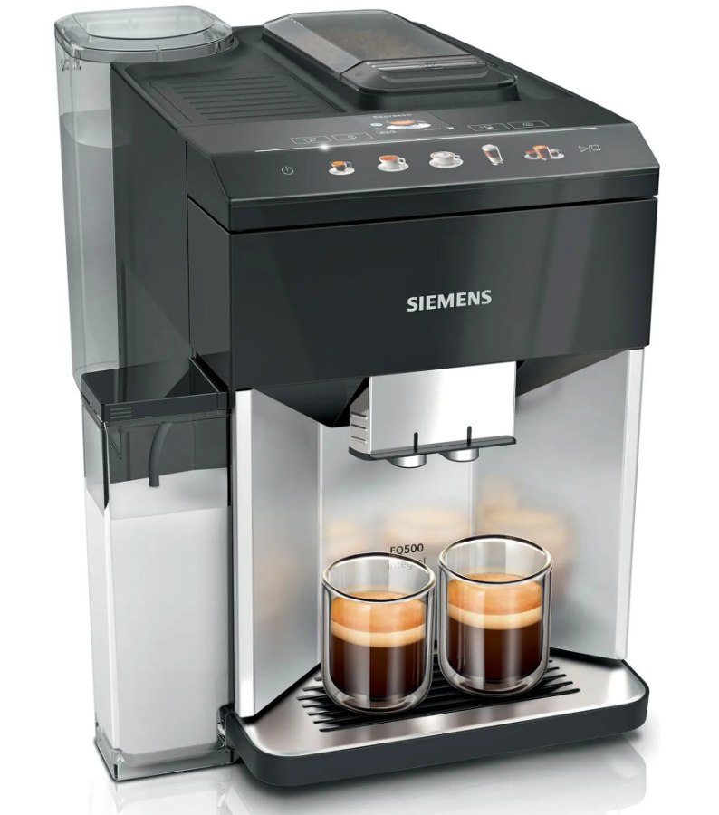 SIEMENS TQ503D01 EQ.500 Integral Kaffeevollautomat Silber/Schwarz
