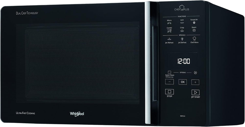 Whirlpool MCP 349 BL Chef Plus Kombinierte Heißluftmikrowelle
